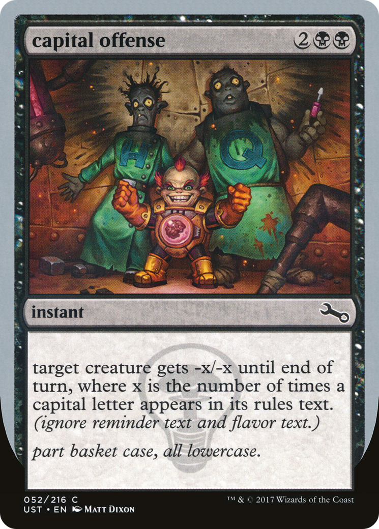 Image of capital offense (UST-052) - Unstable