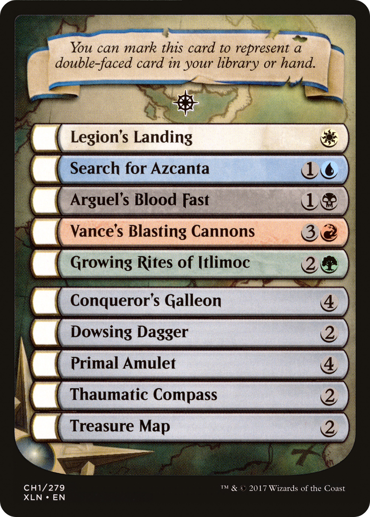 Image of Checklist Card - Ixalan (XLN-CH1) - Ixalan Tokens