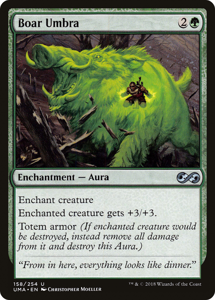 Image of Boar Umbra (UMA-158) - Ultimate Masters Foil