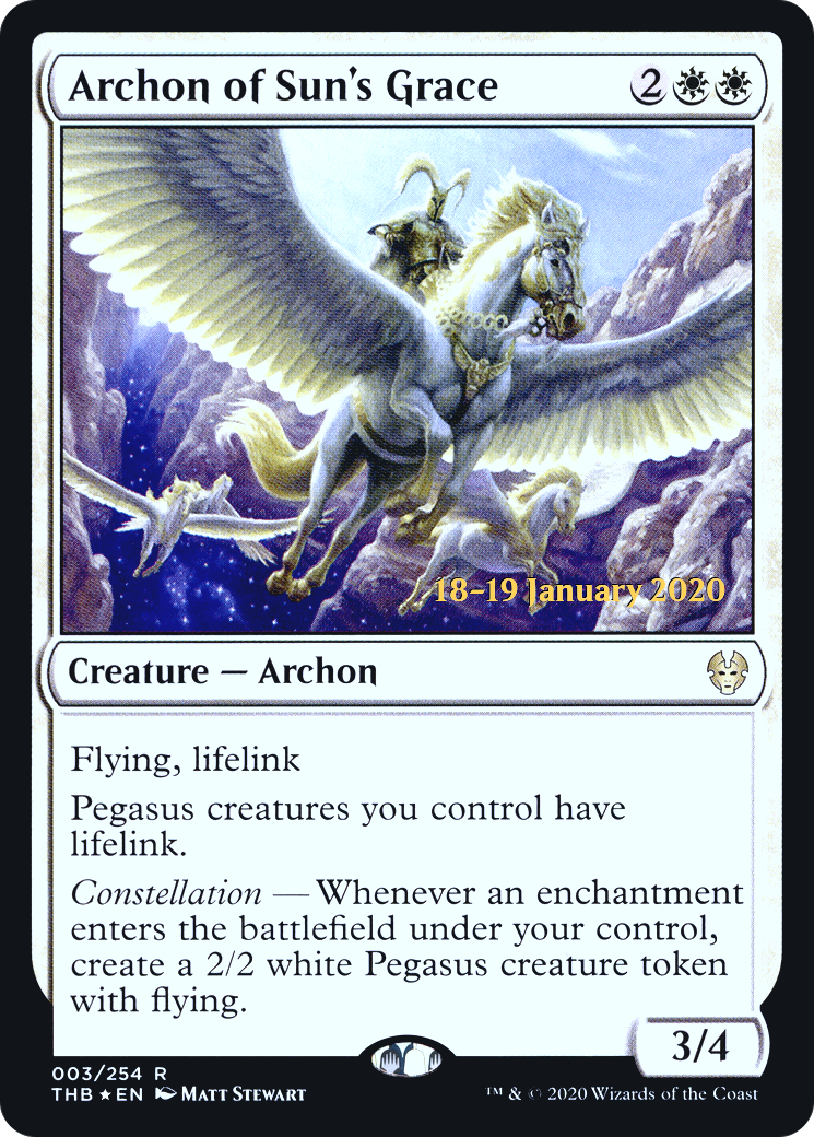 Image of Archon of Sun's Grace (PRE-003) - Theros Beyond Death Promos Foil