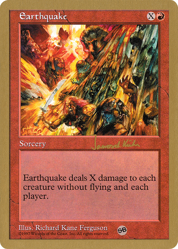Image of Earthquake - 1997 Janosch Kuhn (5ED) (SB) (WCD-) - World Championship Decks 1997