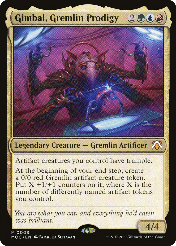 Image of Gimbal, Gremlin Prodigy (MOC-003) - March of the Machine Commander