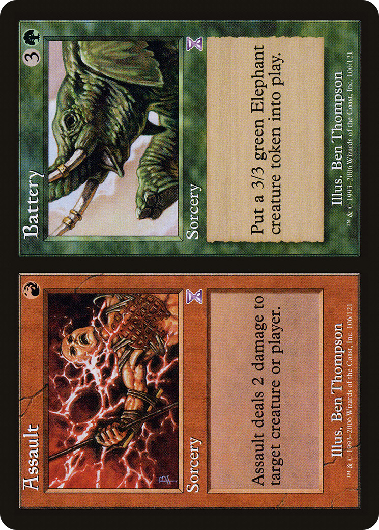 Image of Assault // Battery (TSB-106) - Time Spiral Timeshifted Foil
