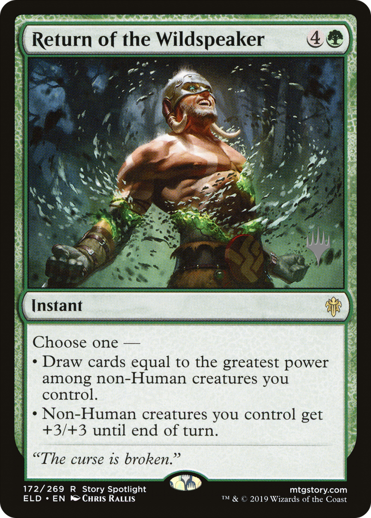 Image of Return of the Wildspeaker (PPELD-172) - Throne of Eldraine Promos Foil