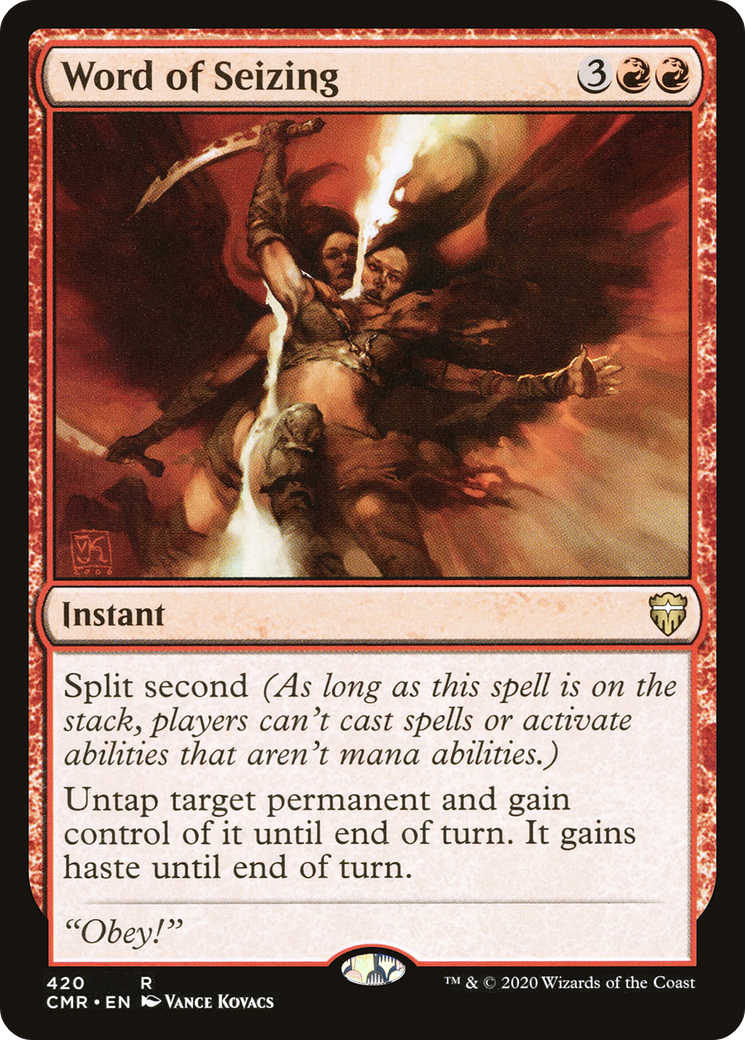 Image of Word of Seizing (CMR-420) - Commander Legends