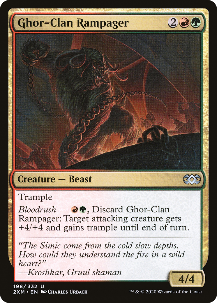 Image of Ghor-Clan Rampager (2XM-198) - Double Masters Foil