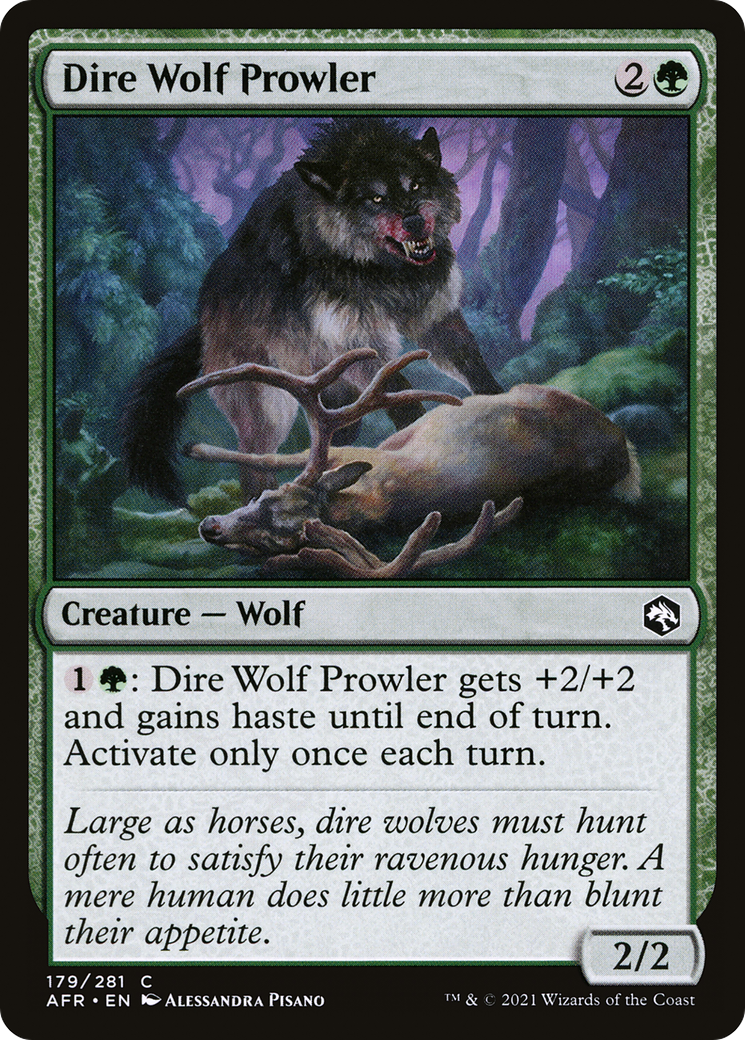 Image of Dire Wolf Prowler (AFR-179) - Adventures in the Forgotten Realms