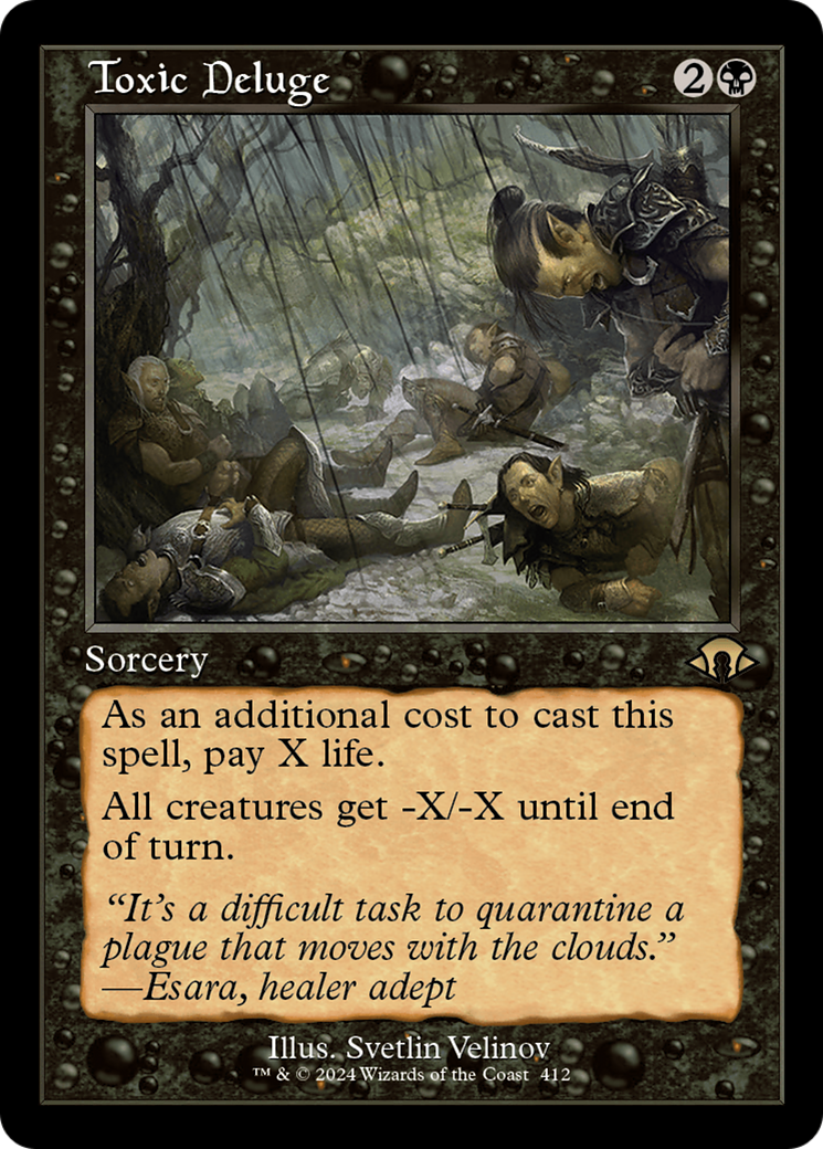 Image of Toxic Deluge (Retro Frame) (MH3-412) - Modern Horizons 3 Foil