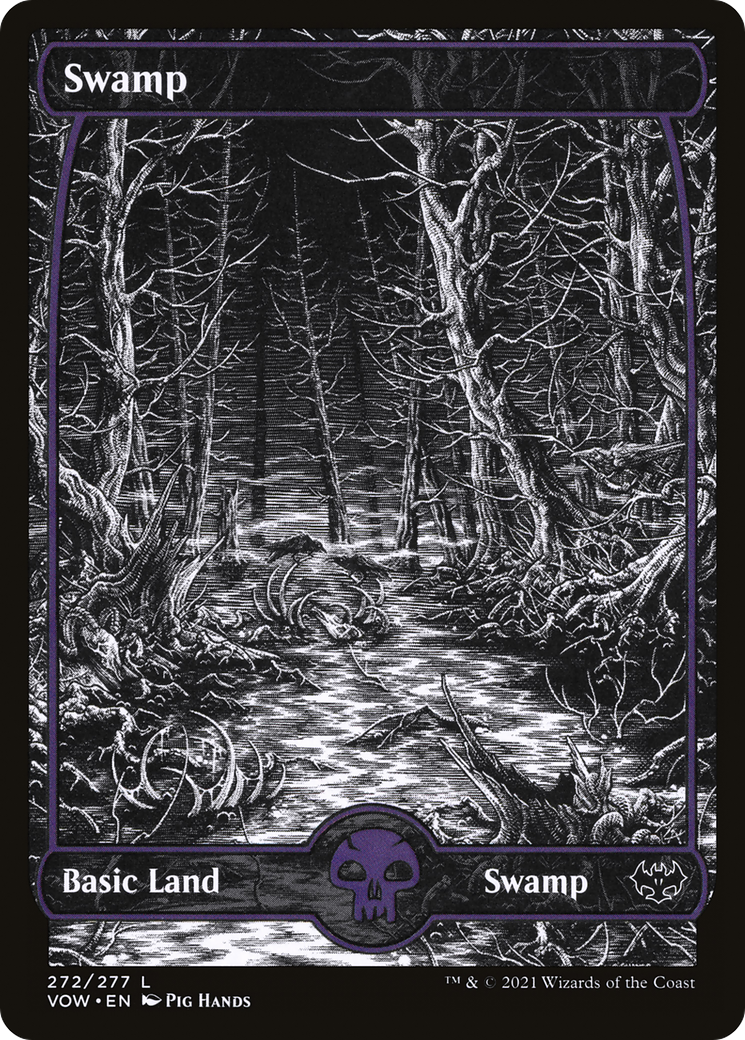 Image of Swamp (272) (VOW-272) - Innistrad: Crimson Vow: (Showcase) Foil