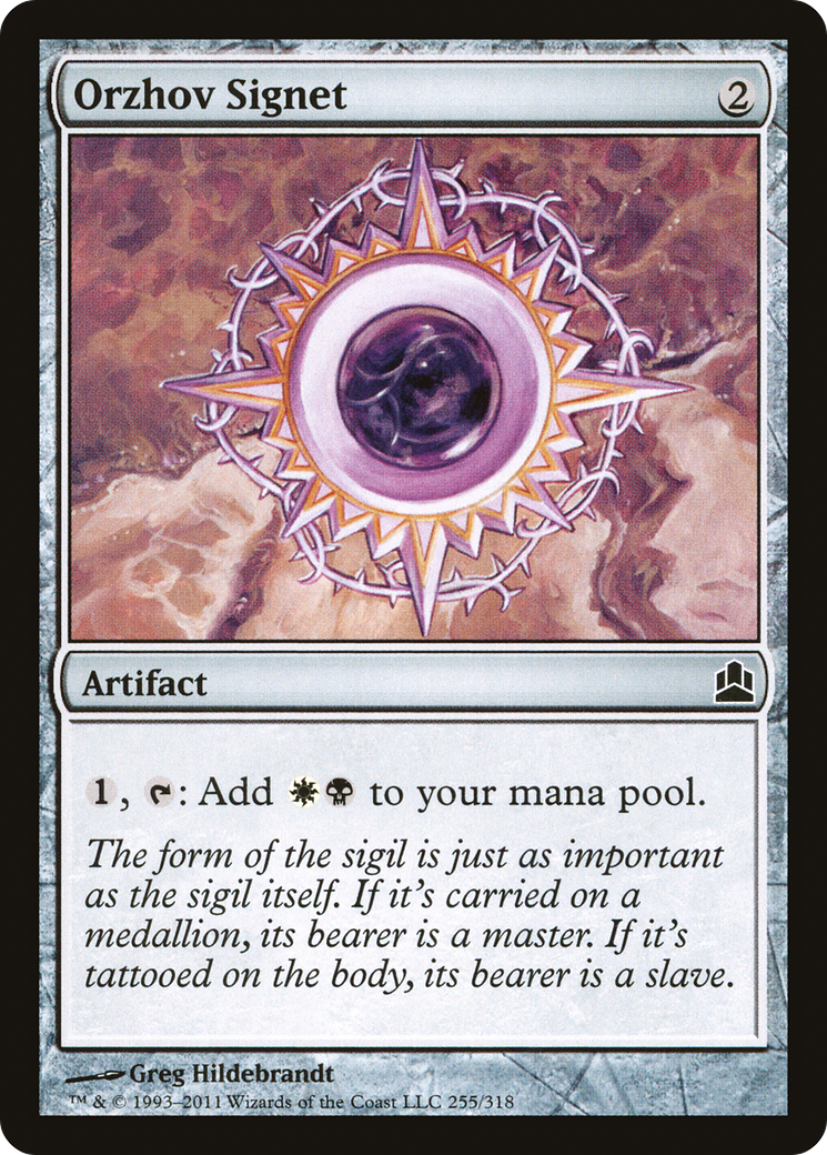 Image of Orzhov Signet (CMD-255) - Commander 2011