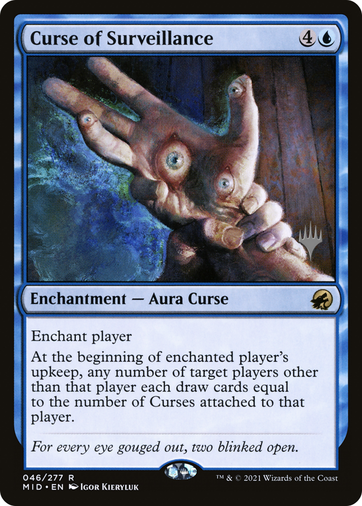 Image of Curse of Surveillance (PPMID-046) - Innistrad: Midnight Hunt Promos Foil