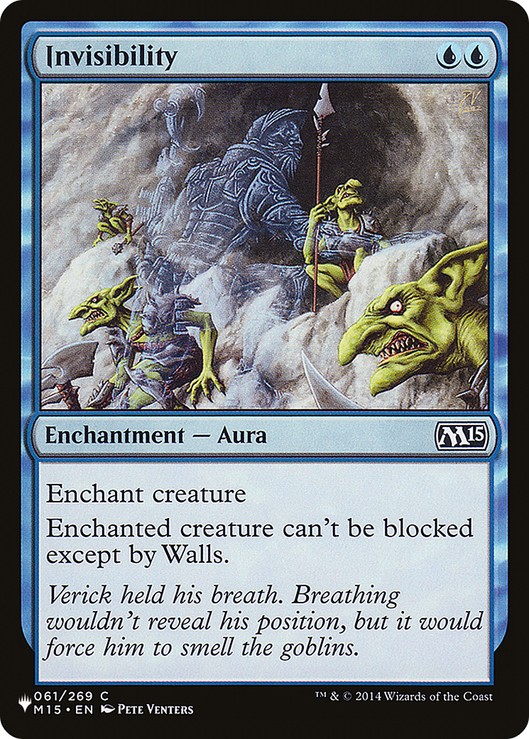 Image of Invisibility (PLST-M15-61) - The List