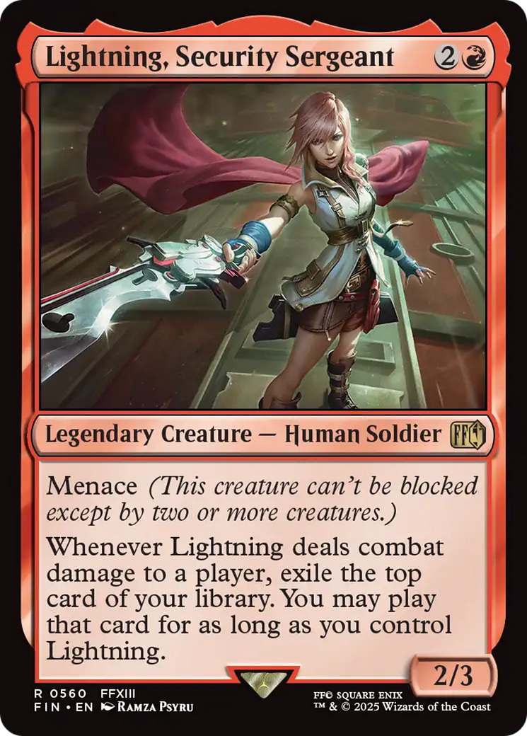 Image of Lightning, Security Sergeant (FIN-560) - FINAL FANTASY