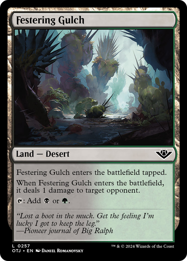 Image of Festering Gulch (OTJ-257) - Outlaws of Thunder Junction Foil