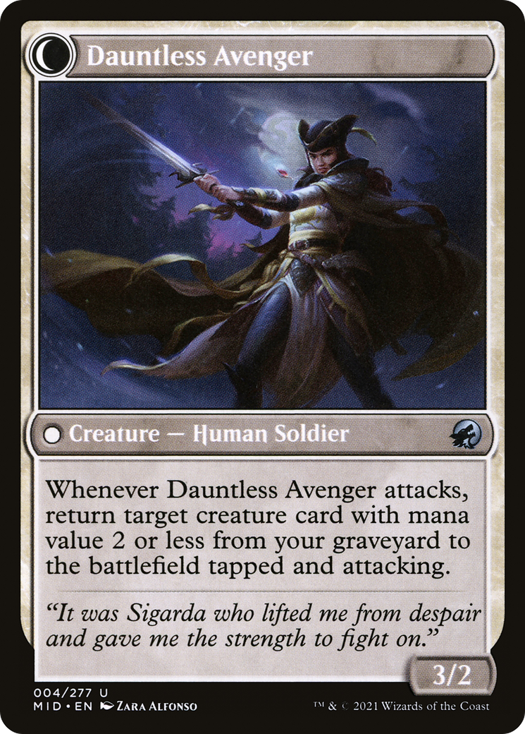 Image of Bereaved Survivor (MID-004) - Innistrad: Midnight Hunt: (Double Faced Transform)