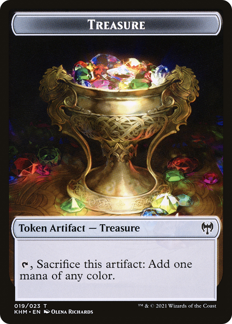 Image of Treasure Token (KHM-019) - Kaldheim Tokens Foil