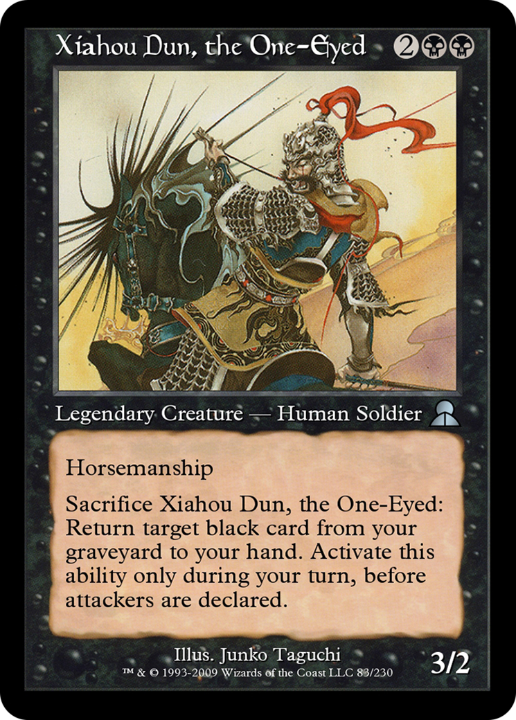 Image of Xiahou Dun, the One-Eyed (ME3-083) - Masters Edition III Foil