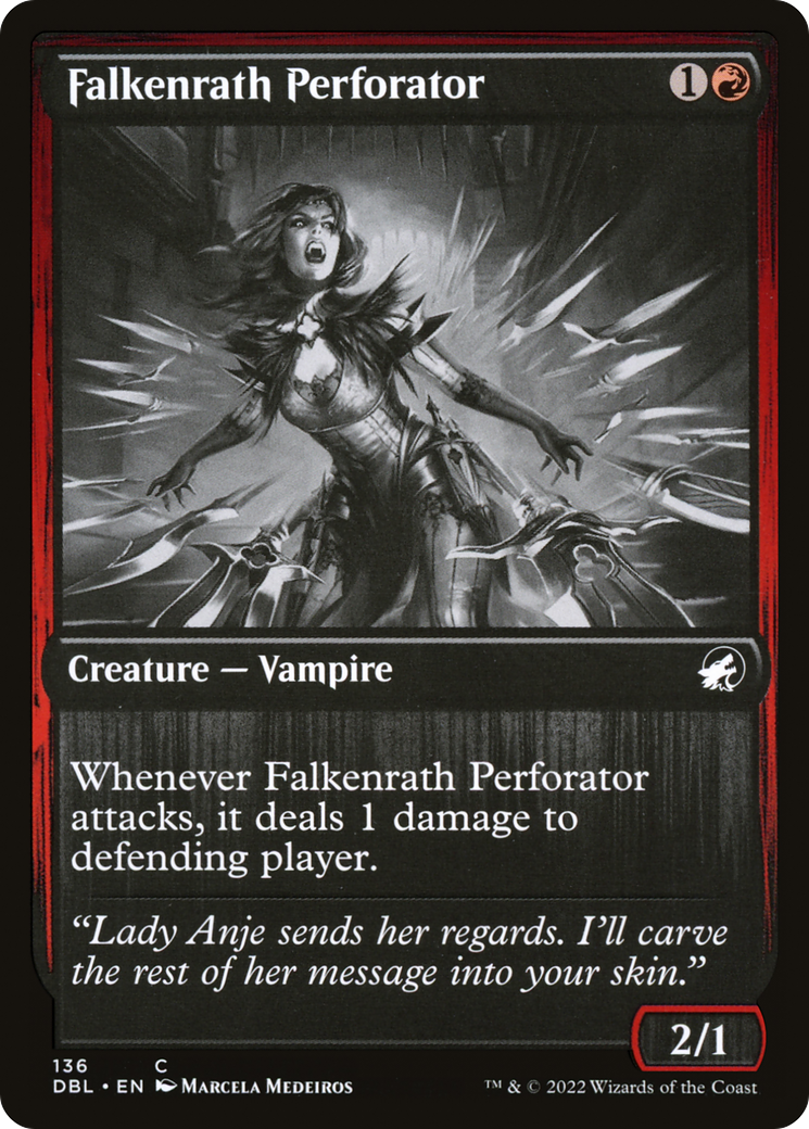 Image of Falkenrath Perforator (DBL-136) - Innistrad: Double Feature Foil