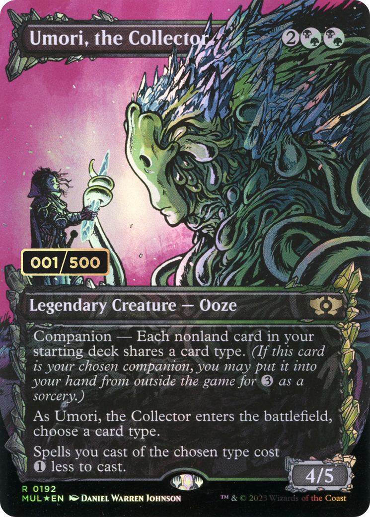 Image of Umori, the Collector (Serial Numbered) (MUL-192) - Multiverse Legends: (Showcase) (Borderless) Foil