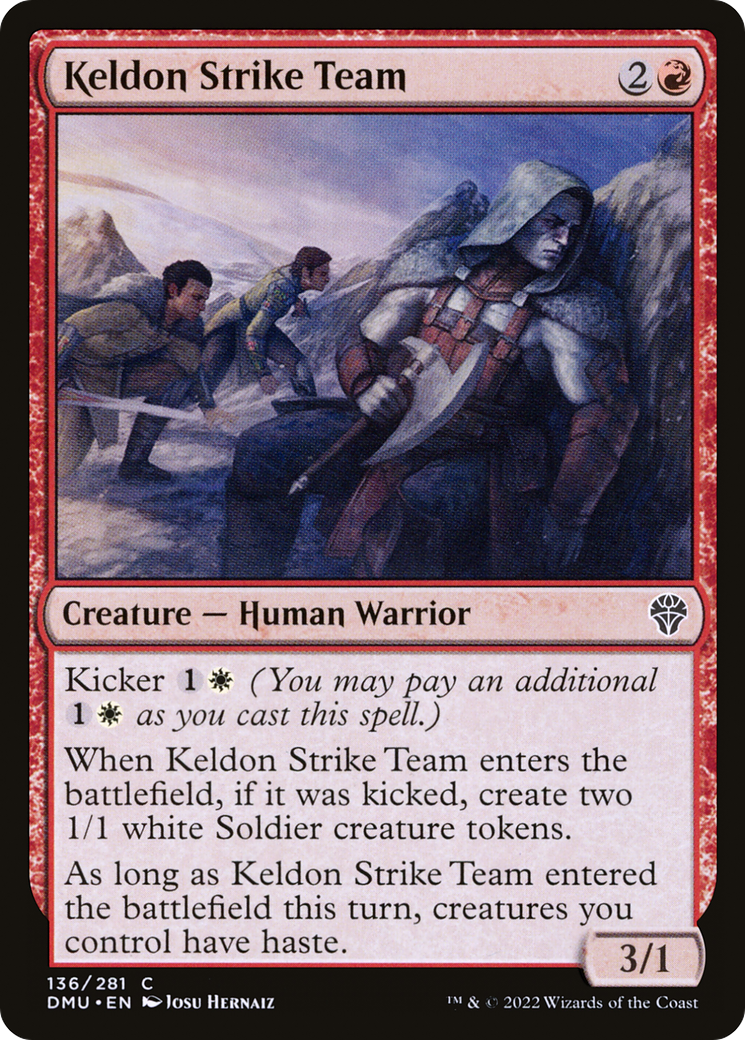Image of Keldon Strike Team (DMU-136) - Dominaria United Foil