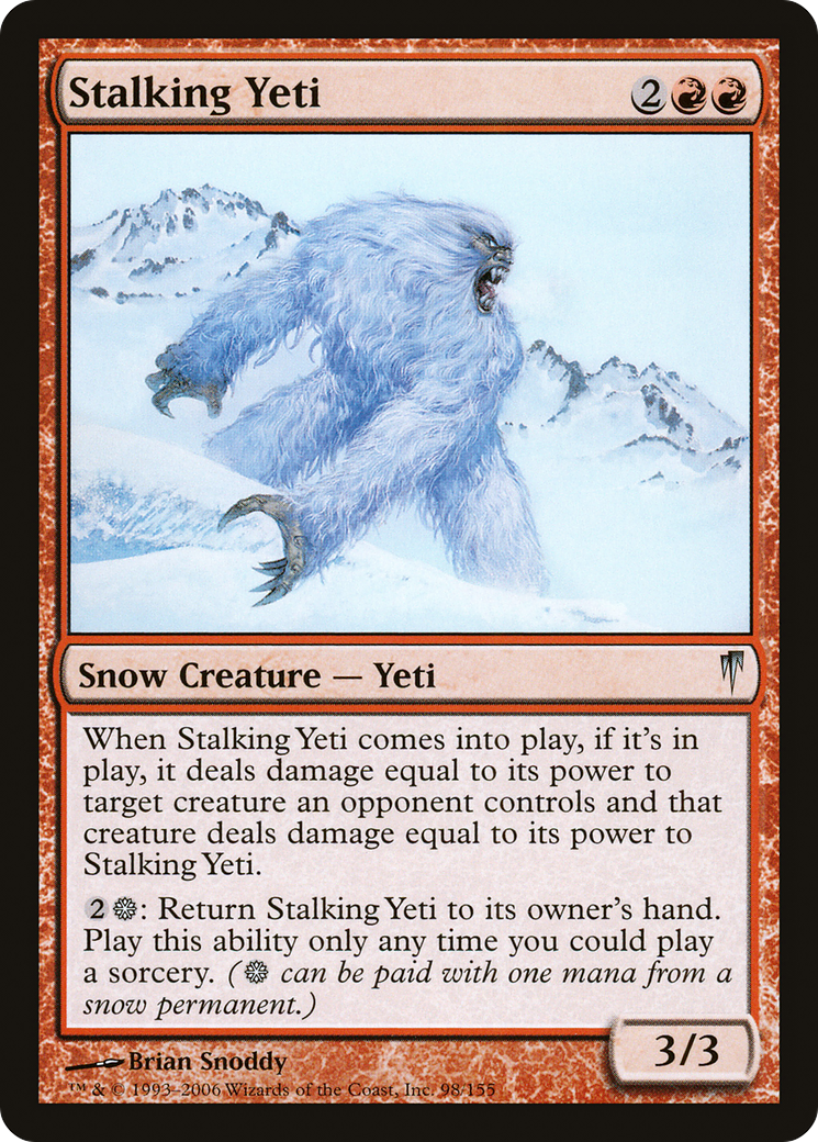Image of Stalking Yeti (CSP-098) - Coldsnap Foil