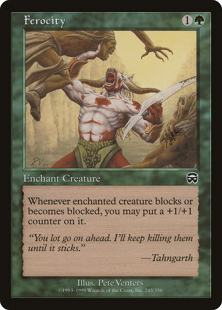 Image of Ferocity (MMQ-245) - Mercadian Masques Foil