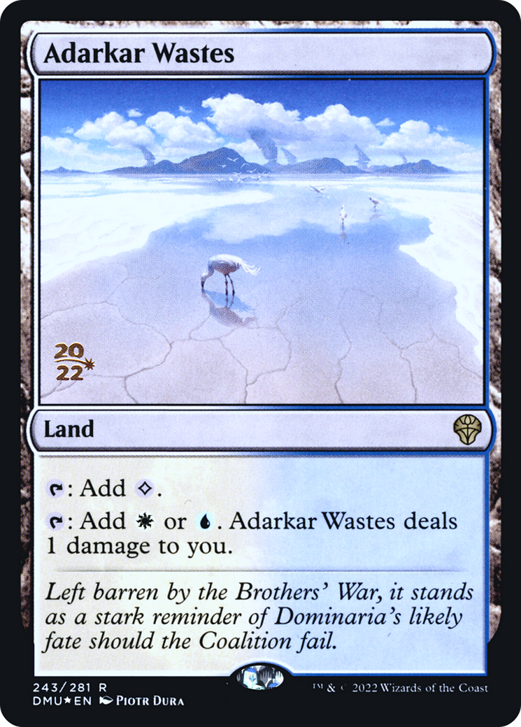 Image of Adarkar Wastes (PRE-243) - Dominaria United Promos Foil