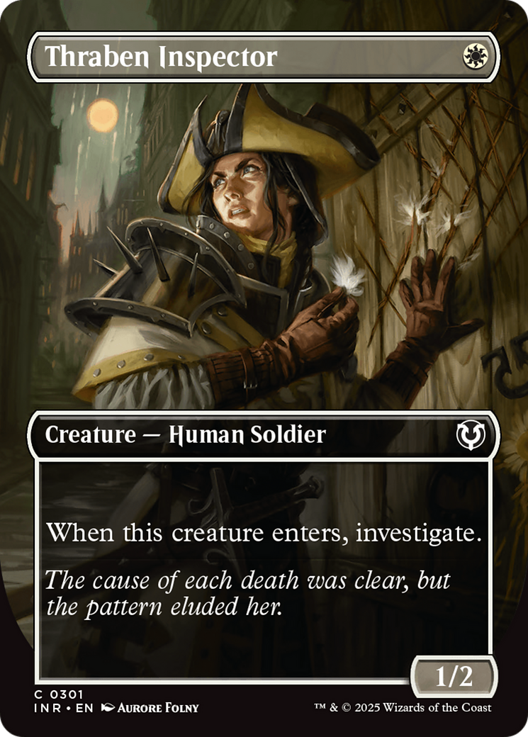 Image of Thraben Inspector (Borderless) (INR-301) - Innistrad Remastered (Borderless) Foil