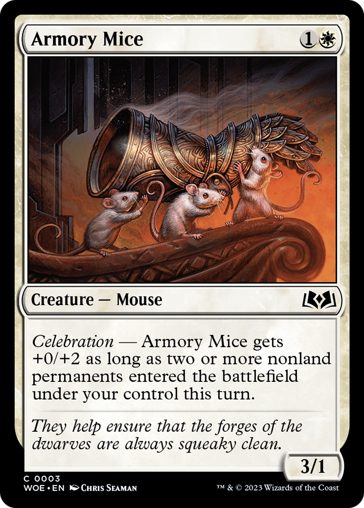 Image of Armory Mice (WOE-003) - Wilds of Eldraine Foil