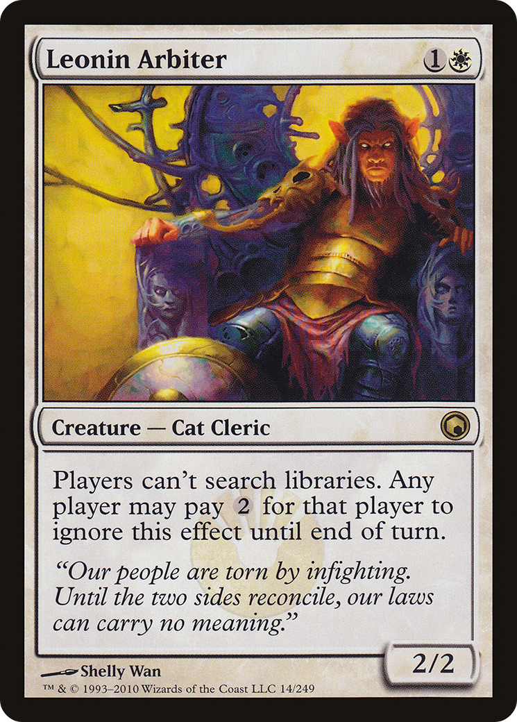 Image of Leonin Arbiter (SOM-014) - Scars of Mirrodin