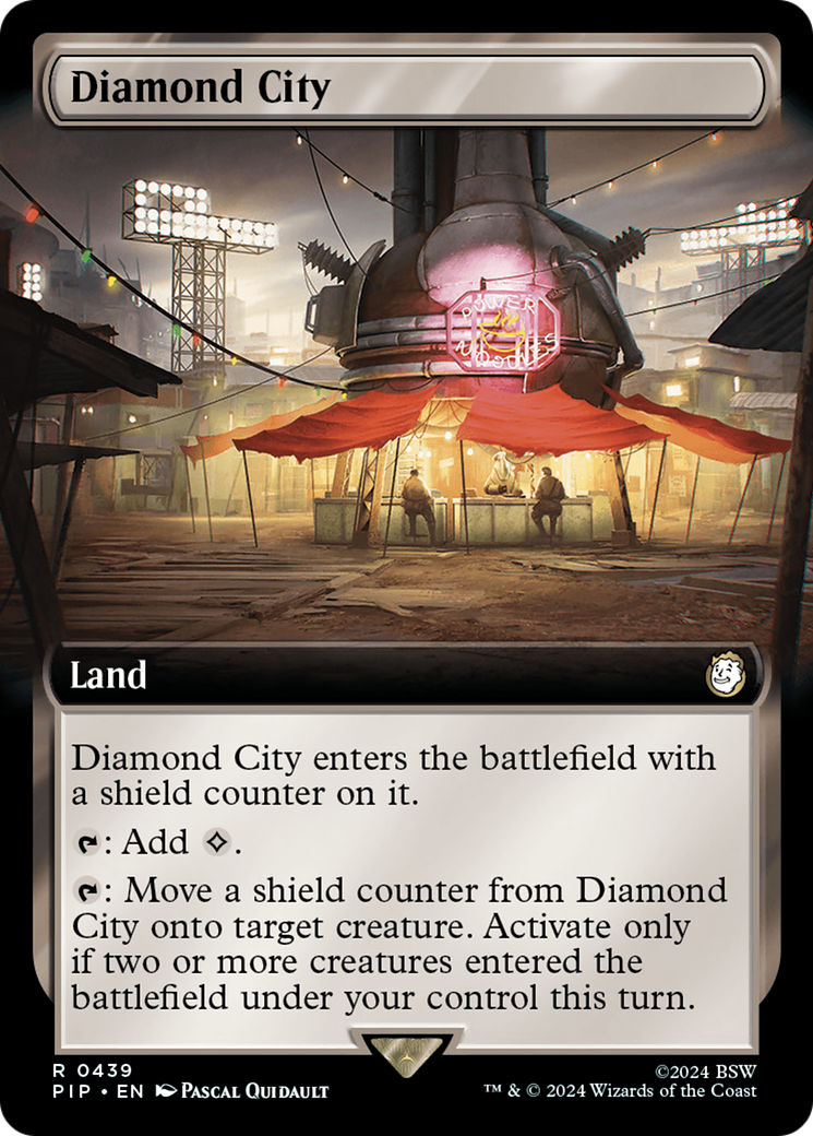 Image of Diamond City (Extended Art) (PIP-439) - Fallout: (Extended Art) Foil