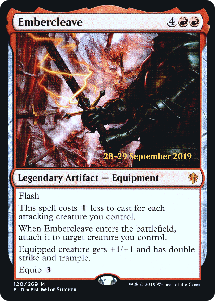 Image of Embercleave (PRE-120) - Throne of Eldraine Promos Foil