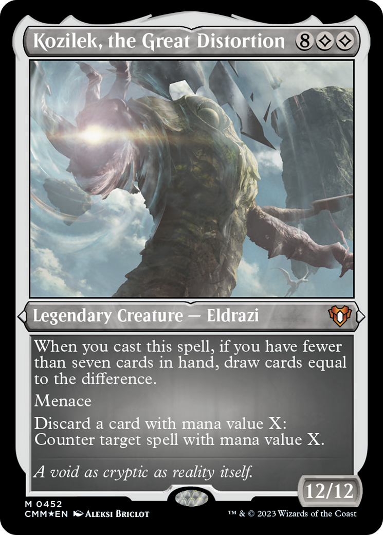 Image of Kozilek, the Great Distortion (CMM-452) - Commander Masters Etched Foil