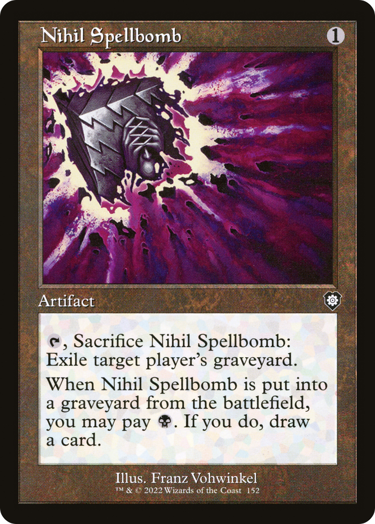 Image of Nihil Spellbomb (Retro Frame) (BRC-152) - The Brothers' War Commander