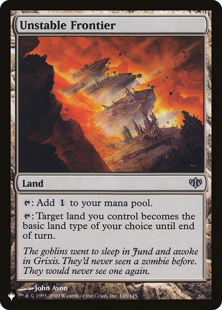 Image of Unstable Frontier (LIST-CON-145) - The List