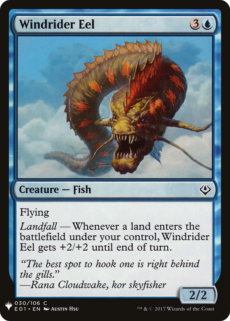 Image of Windrider Eel (LIST-030) - The List