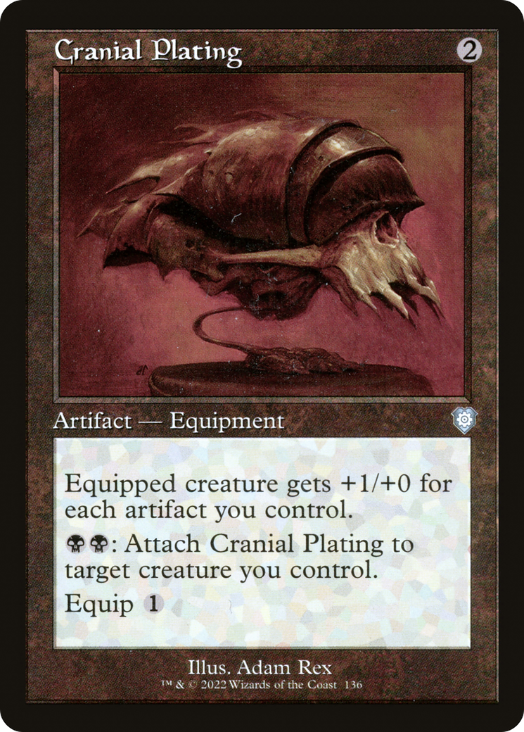 Image of Cranial Plating (Retro Frame) (BRC-136) - The Brothers' War Commander