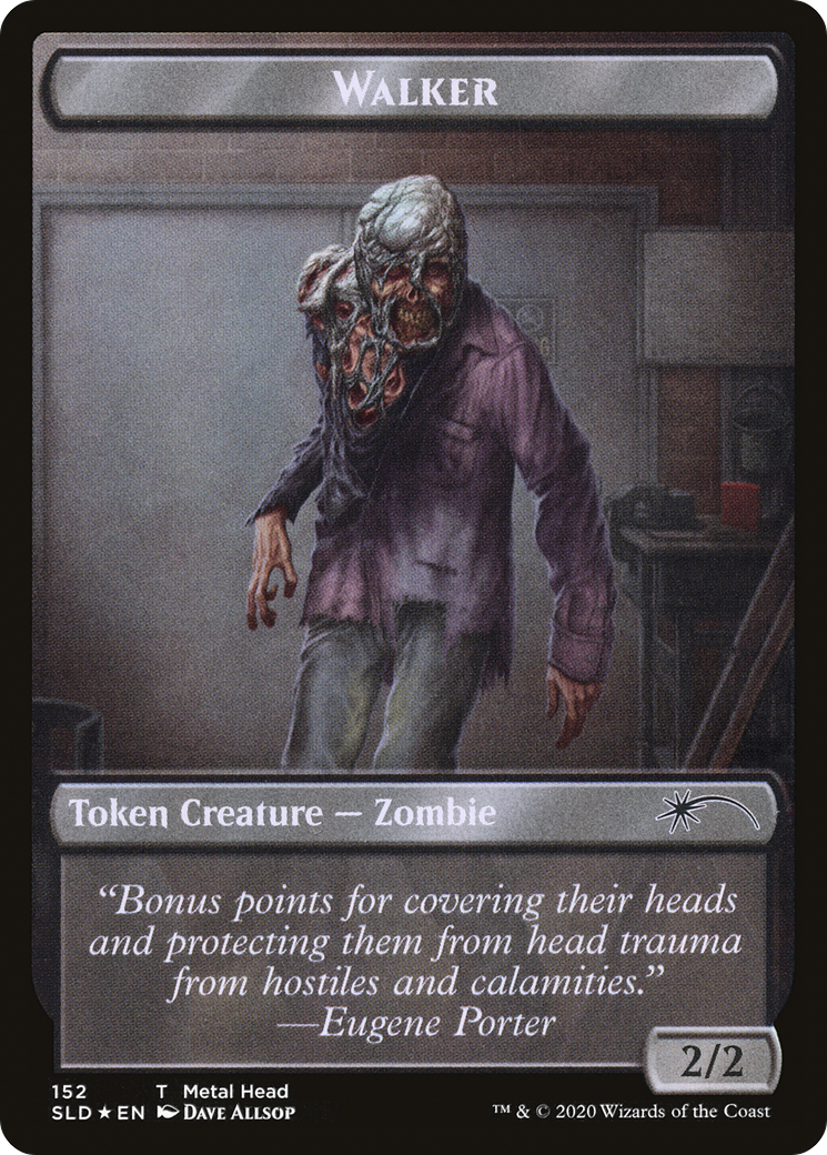 Image of Walker (Metal Head // Treasure) Double-sided Token (SLD-152 // 153) - Secret Lair Drop Foil