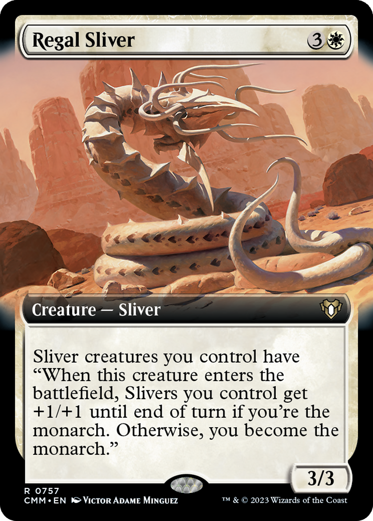 Image of Regal Sliver (Extended Art) (CMM-757) - Commander Masters: (Extended Art)