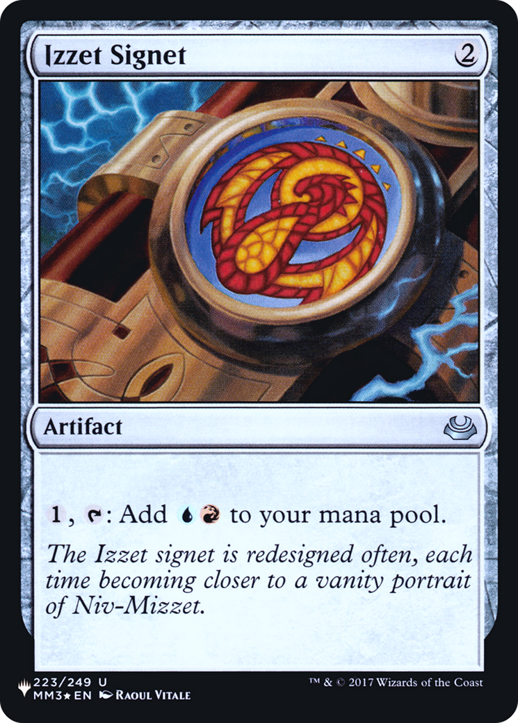 Image of Izzet Signet (LIST-223) - The List Foil