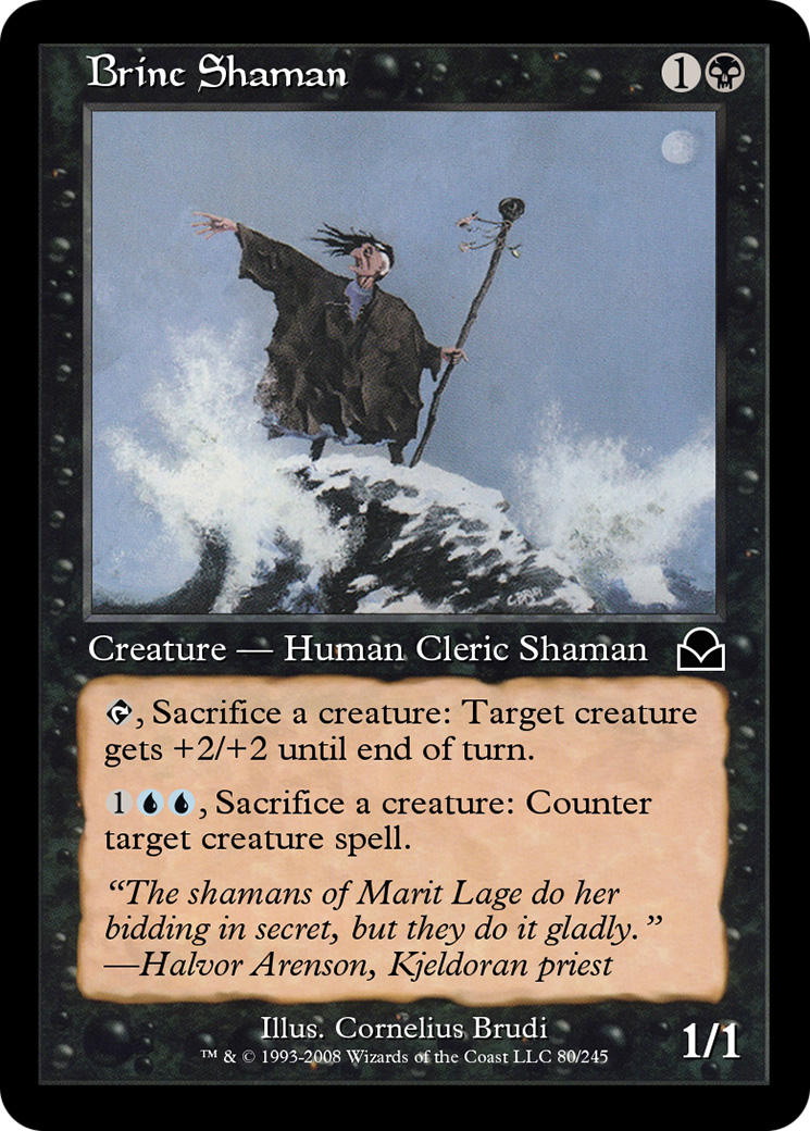 Image of Brine Shaman (ME2-080) - Masters Edition II Foil