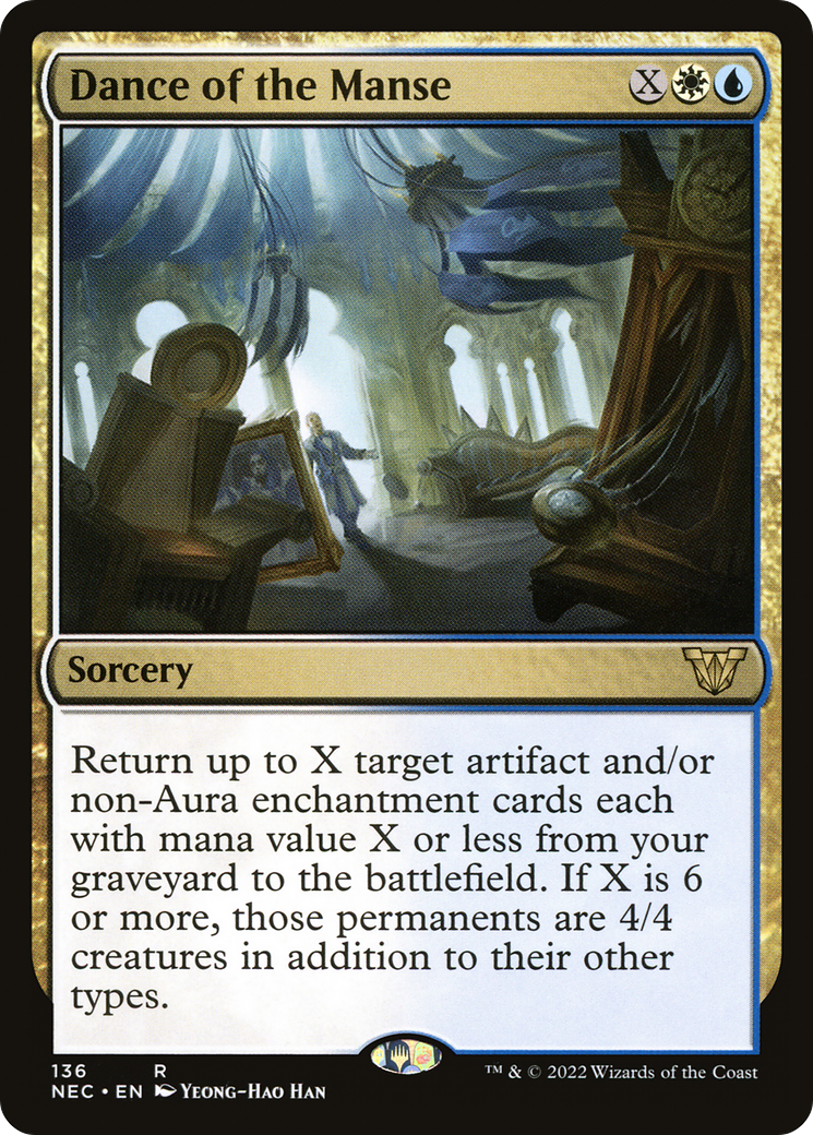 Image of Dance of the Manse (NEC-136) - Neon Dynasty Commander