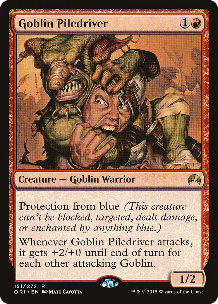Image of Goblin Piledriver (ORI-151) - Magic Origins Foil