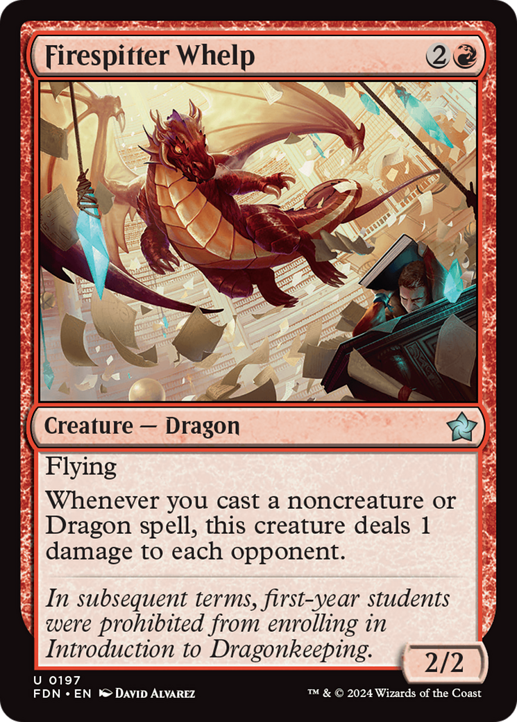 Image of Firespitter Whelp (FDN-197) - Foundations