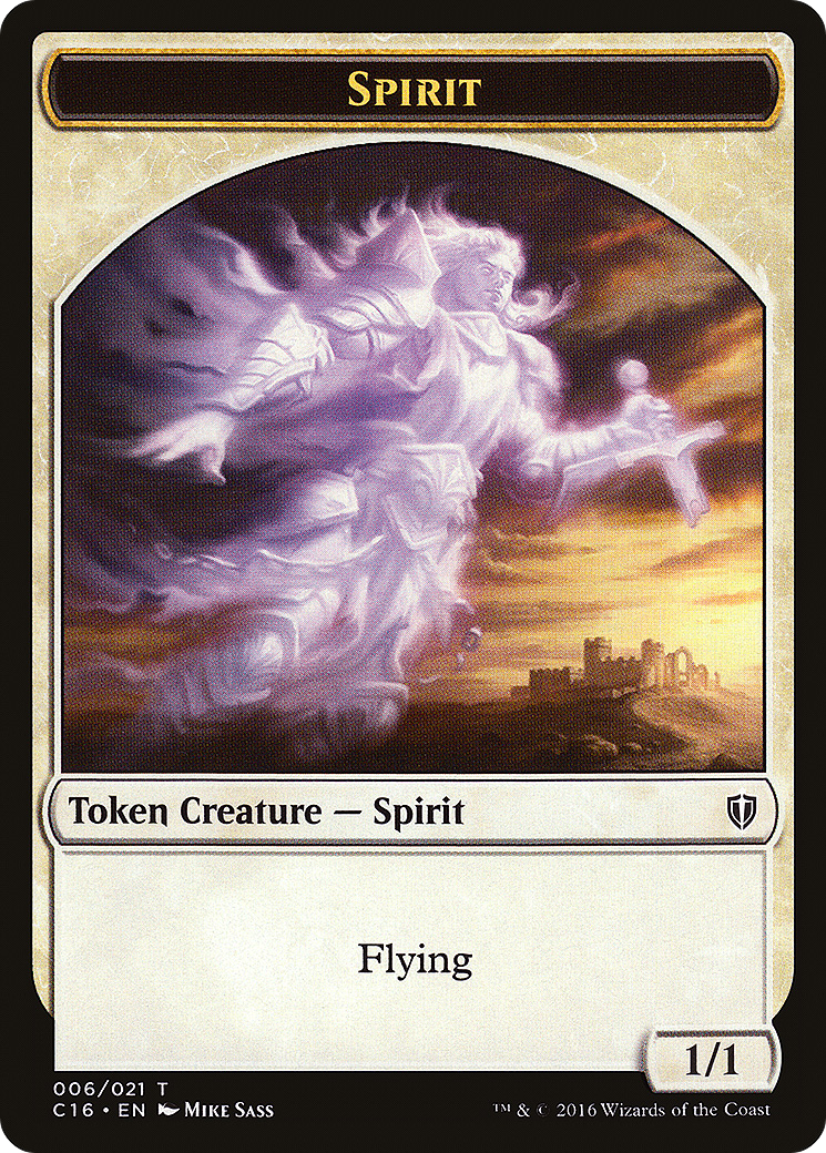 Image of Spirit (006) // Bird (002) Double-Sided Token (C16-6 // 2) - Commander 2016 Tokens
