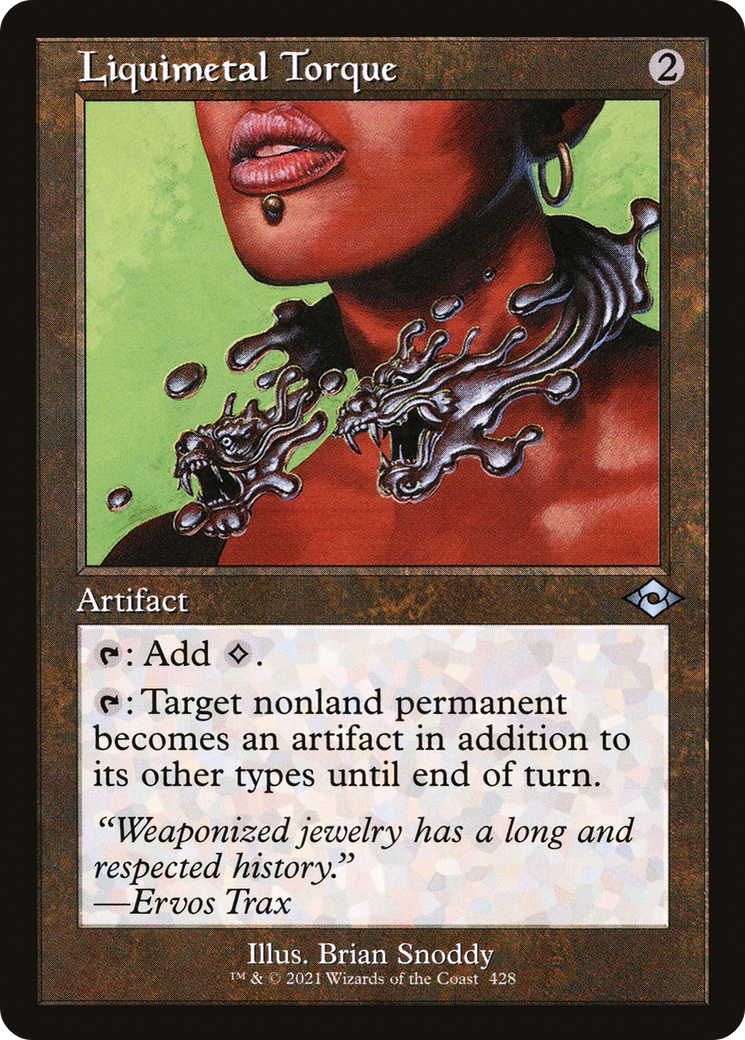 Image of Liquimetal Torque (Retro Frame) (MH2-428) - Modern Horizons 2 Foil
