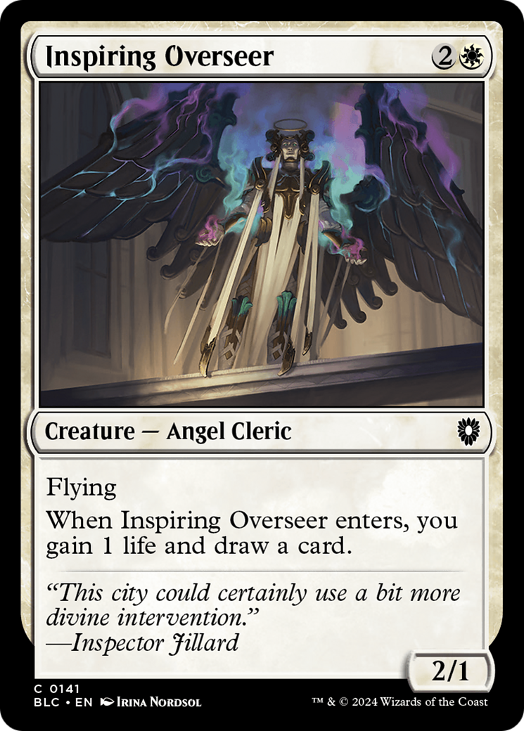 Image of Inspiring Overseer (BLC-141) - Bloomburrow Commander