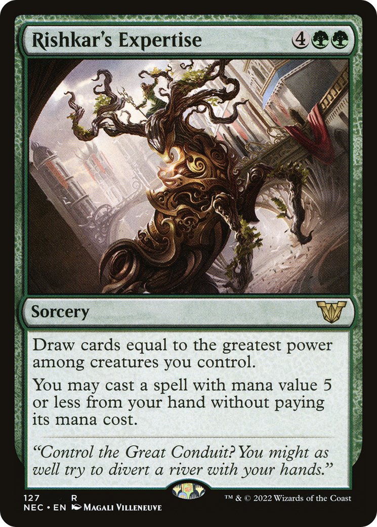 Image of Rishkar's Expertise (NEC-127) - Neon Dynasty Commander