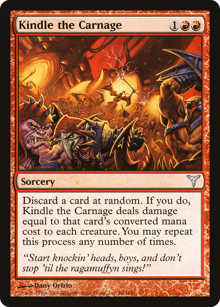 Image of Kindle the Carnage (DIS-066) - Dissension Foil