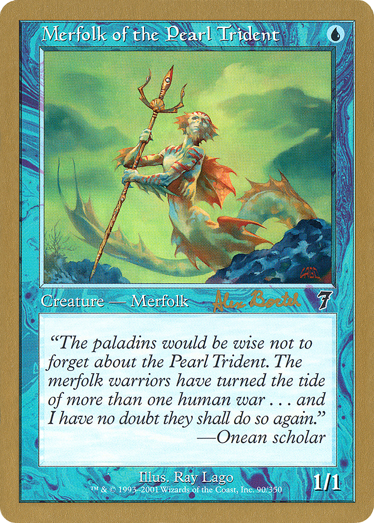 Image of Merfolk of the Pearl Trident - 2001 Alex Borteh (7ED) (WCD-) - World Championship Decks 2001